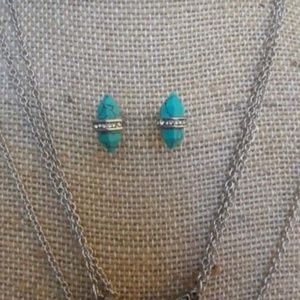 Chloe + Isabel Medina Turquoise Stud Earrings